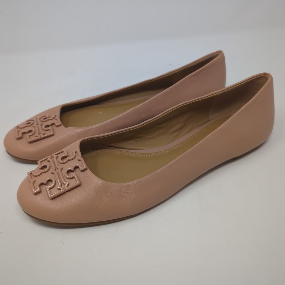 Tory Burch Light Pink Leather Melinda Ballet Flats Womens Size 9